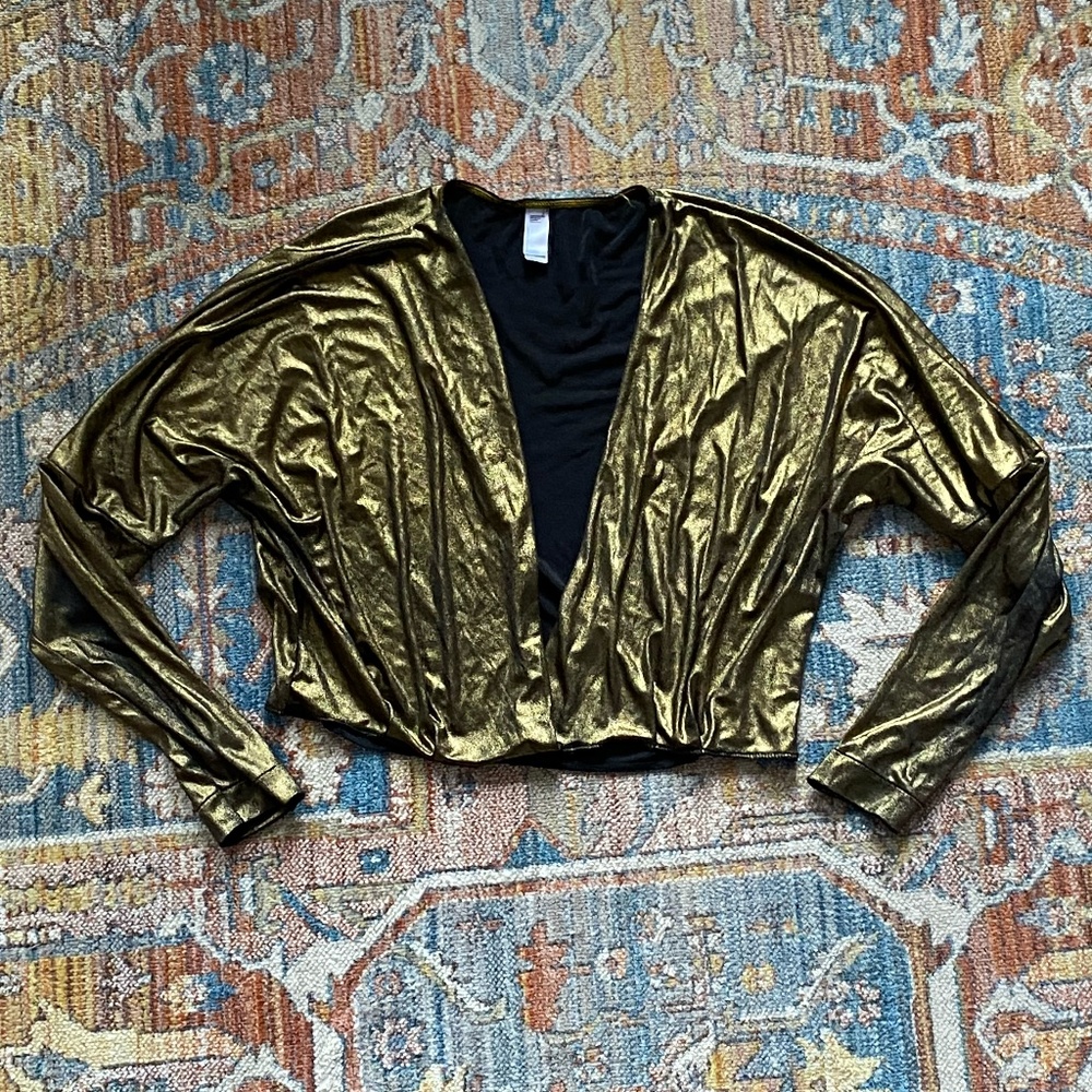 American Apparel Metallic Party Top